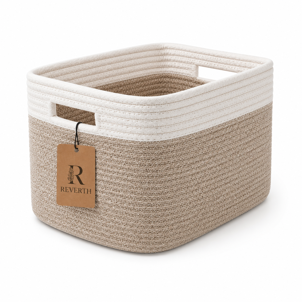 3 Pack Woven Rope Storage Baskets for Shelves