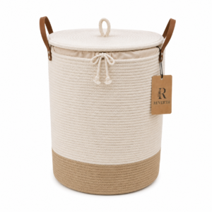 REVERTH Premium Rectangular Woven Laundry Hamper